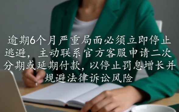 百度有钱花6万逾期6个月怎么办