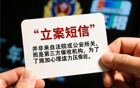 信用卡贷发来的立案短信是真的吗