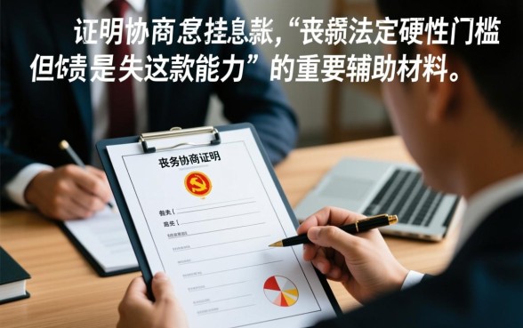 律师帮忙协商停息挂账要疾病证明吗