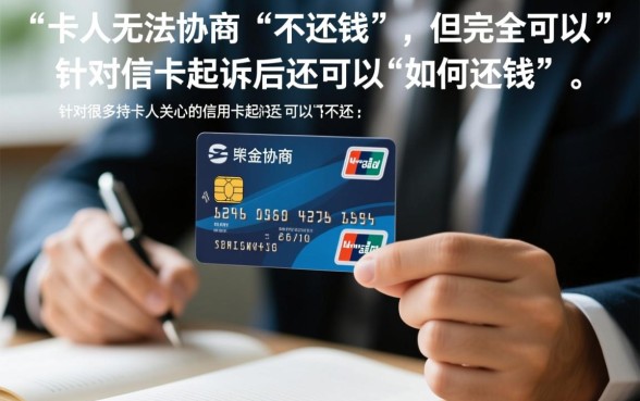 信用卡起诉后还可以协商不还钱吗