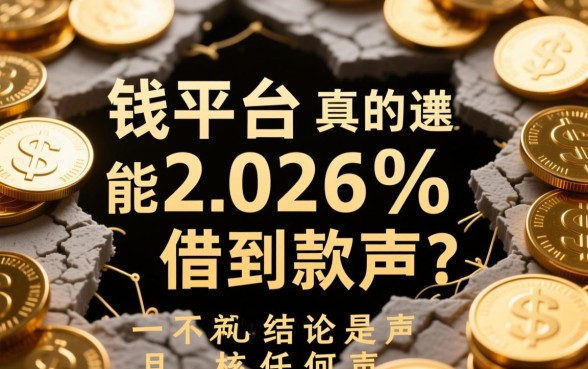 借钱平台真的能借到款吗