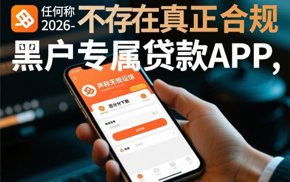 2026黑户专属贷款APP有哪些