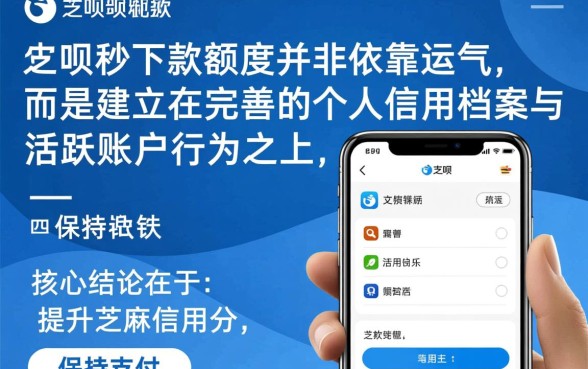 如何才能轻松获得花呗秒下款额度