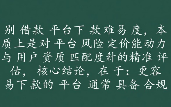 怎么辨别容易下款的网贷平台