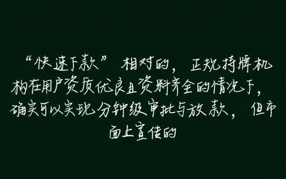 这些网贷平台是否真的能快速下款