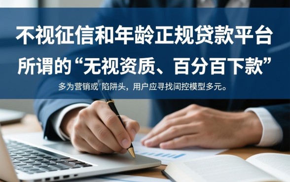 贷款平台哪个好下款不看征信年龄