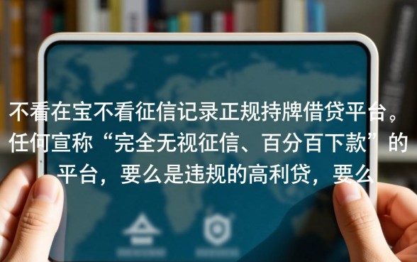 哪个借贷平台不看征信记录的可靠