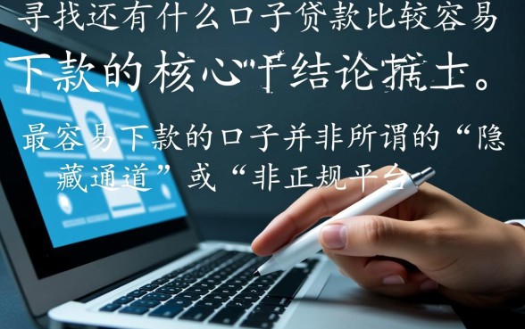 还有什么口子贷款比较容易下款的