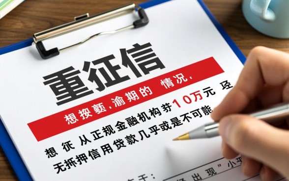 严重逾期哪里还能借到钱10万元