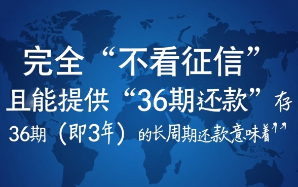 什么贷款软件不看征信36期还款