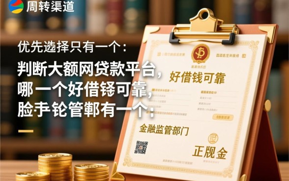 大额网贷款平台哪一个好借钱可靠