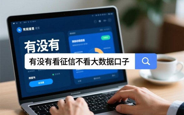 有没有不看征信不看大数据的口子