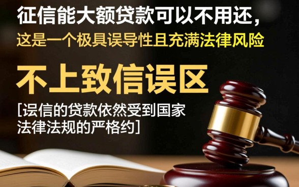 不上征信的大额贷款可以不用还的