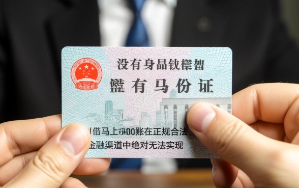 没有身份证能借钱5000马上到账吗