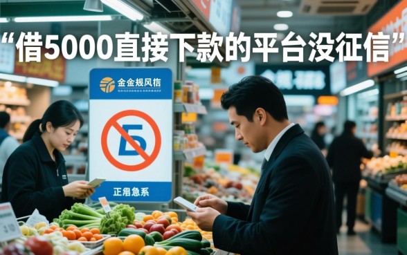 借5000直接下款的平台没征信