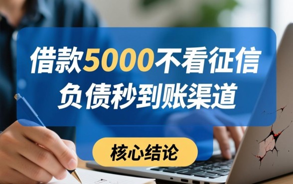 借款5000不看征信能秒到账吗