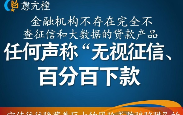 什么贷款不查征信不看大数据记录