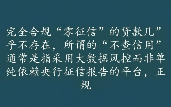 不查信用的小额贷款有哪些平台呢