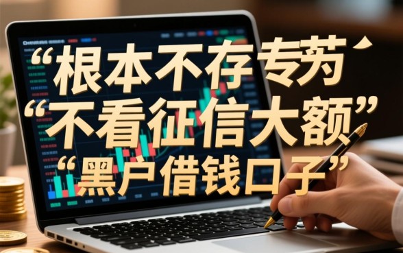 黑户借钱不看征信大额口子在哪里