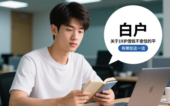 19岁借钱不查征信的平台有哪些