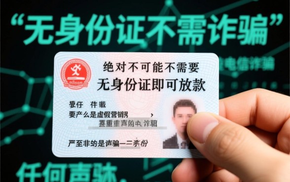不需要身份证的贷款到底能不能贷