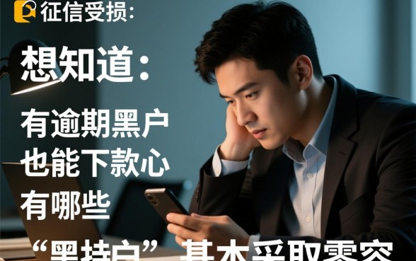 有逾期黑户也能下款的网贷有哪些