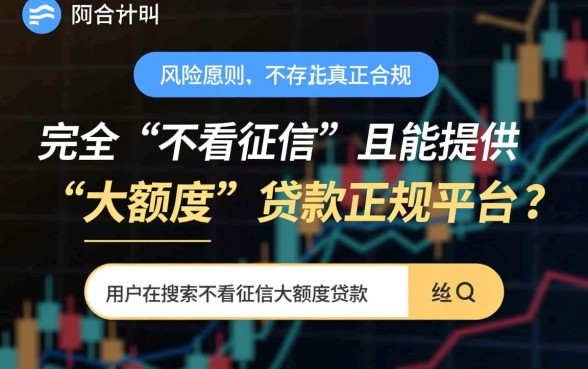 不看征信大额度贷款的平台有哪些