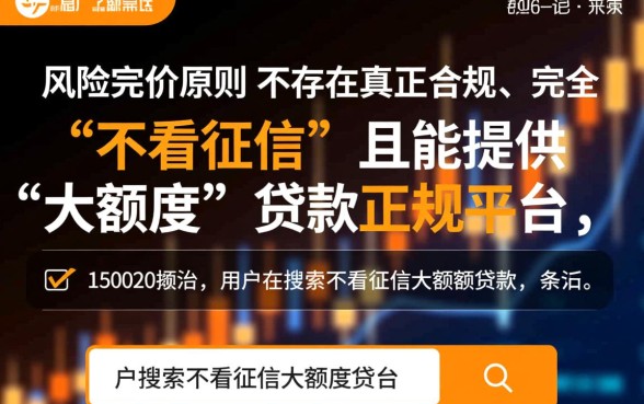 不看征信大额度贷款的平台有哪些