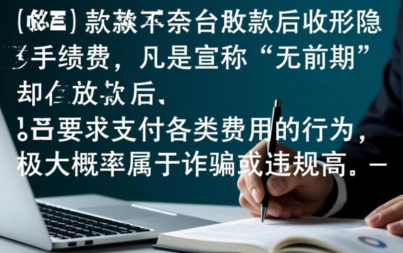 私人放款无前期后面会收手续费吗