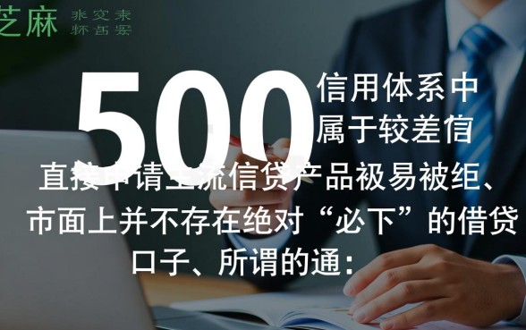 2026芝麻分500必下的口子有哪些