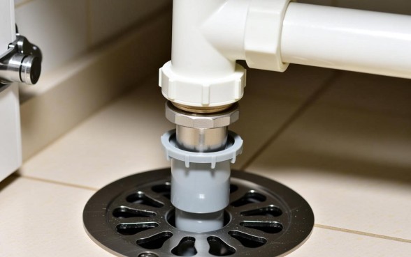 下水道地漏用什么粘住水管口子