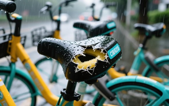 下雨天共享单车破的口子多久会干