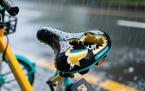 下雨天共享单车破的口子多久会干