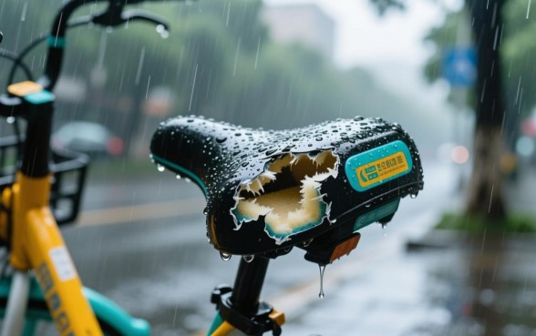 下雨天共享单车破的口子多久会干