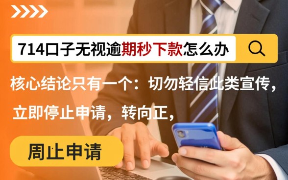 714口子无视逾期秒下款怎么办