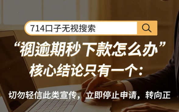 714口子无视逾期秒下款怎么办