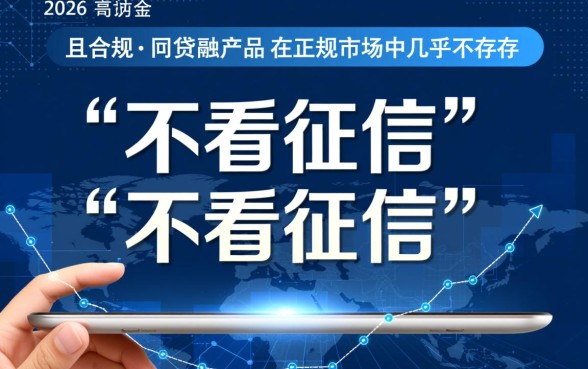 2026年不看征信的正规网贷有哪些