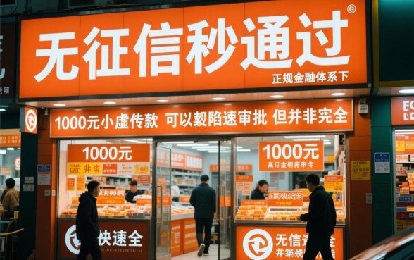 小额贷款无征信秒通过1000钱是真的吗