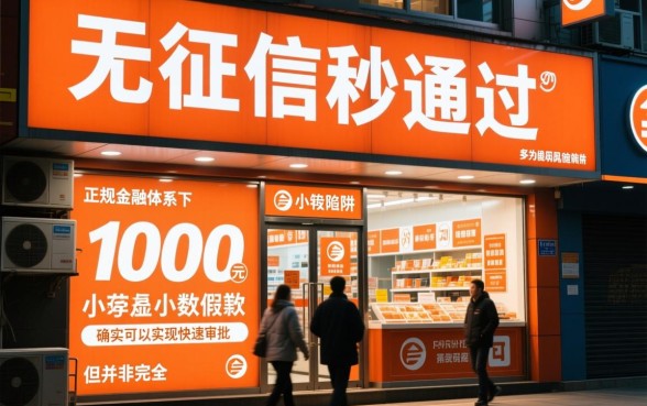 小额贷款无征信秒通过1000钱是真的吗