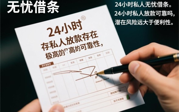 无忧借条24小时私人放款可靠吗