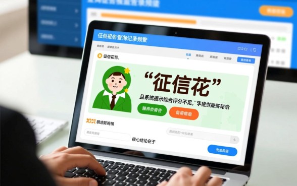 征信花综合评分不足可以下的网贷