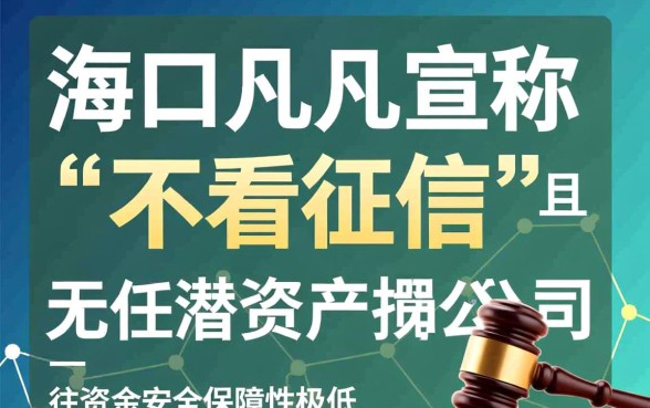 海口借款公司不看征信有保障吗
