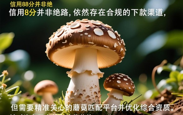 蘑菇信用88分还有下款的口子吗