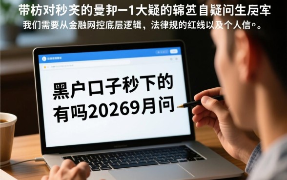 黑户口子秒下的有吗20269月