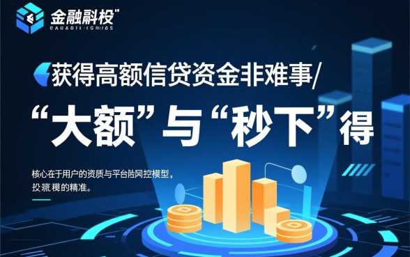 最高20万稳定的大额秒下的口子靠谱吗