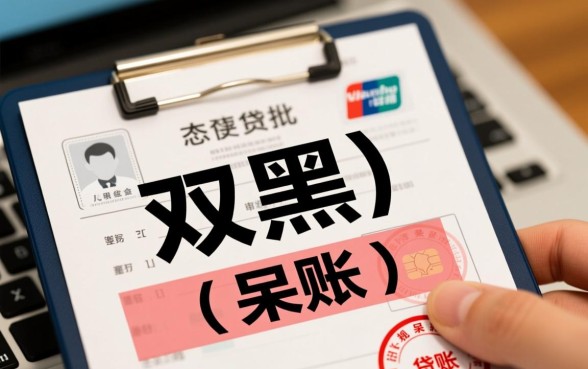 2026双黑有呆账能下款的口子