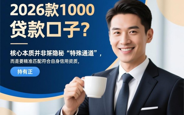 2026下款1000的贷款口子有哪些