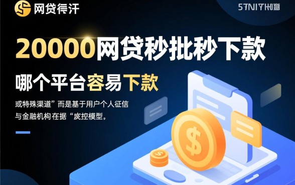 20000网贷秒批秒下款的口子有哪些