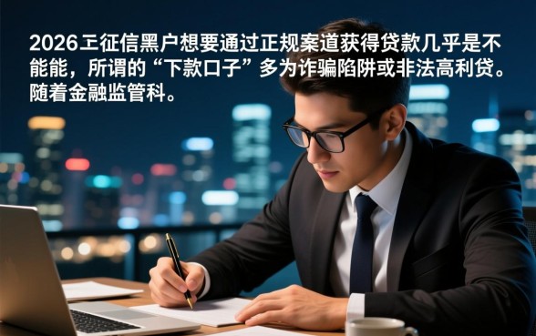 2026征信黑有没有下款的口子