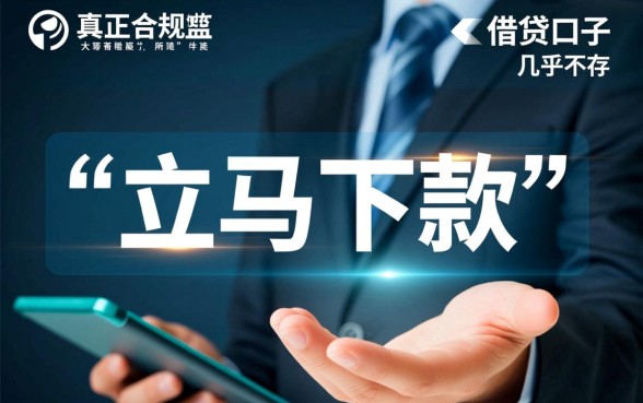 现在还有没有大额立马下款的口子